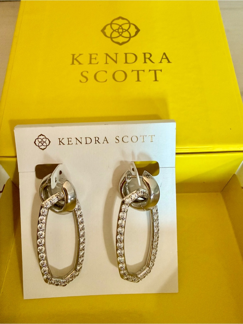 Kendra Scott Silver Danielle Link Convertible Drop Earrings